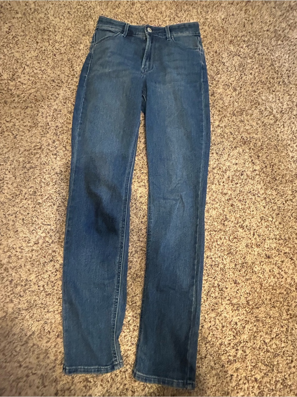 Women’s old navy 0 high-rise wow straight denim blue jeans like new